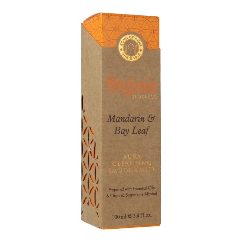 Smudge room spray Organic Goodness Mandarijn & Laurierblad