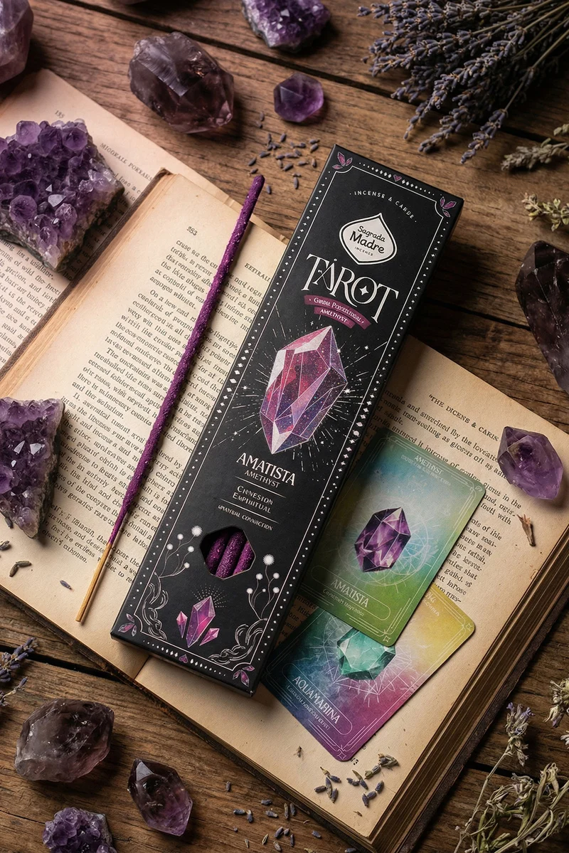 Sagrada Madre Tarot Gems wierook Amethist