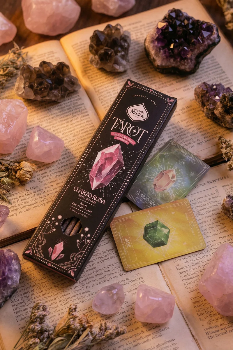 Sagrada Madre Tarot Gems wierook Rozenkwarts