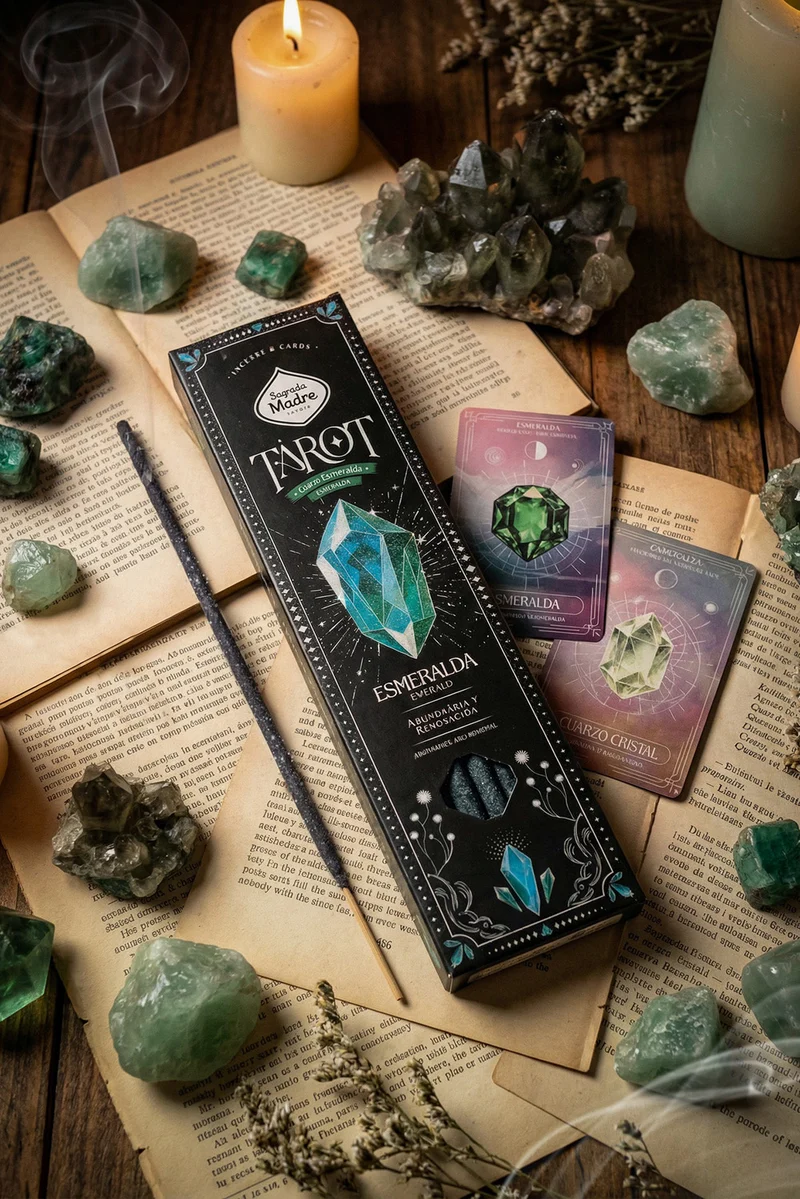 Sagrada Madre Tarot Gems wierook Smaragd