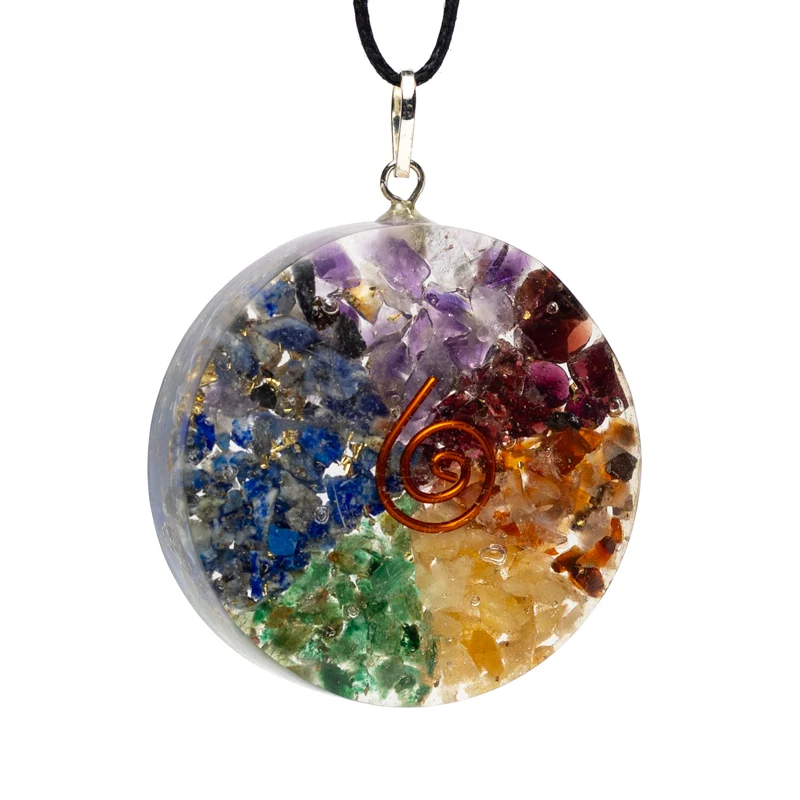 Orgoniet hanger Chakra rond