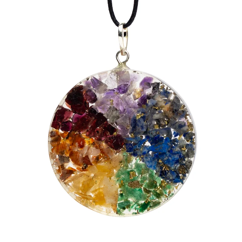 Orgoniet hanger Chakra rond