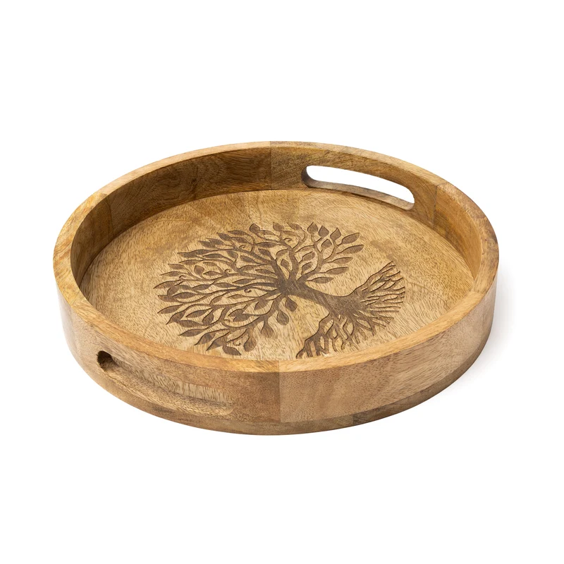 Dienblad Levensboom mangohout