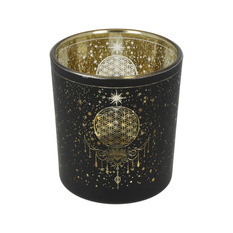 Sfeerlicht matglas/metallic Mystical Flower of Life