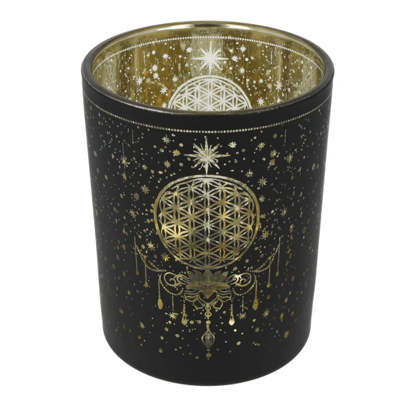Sfeerlicht matglas/metallic Mystical Flower of Life
