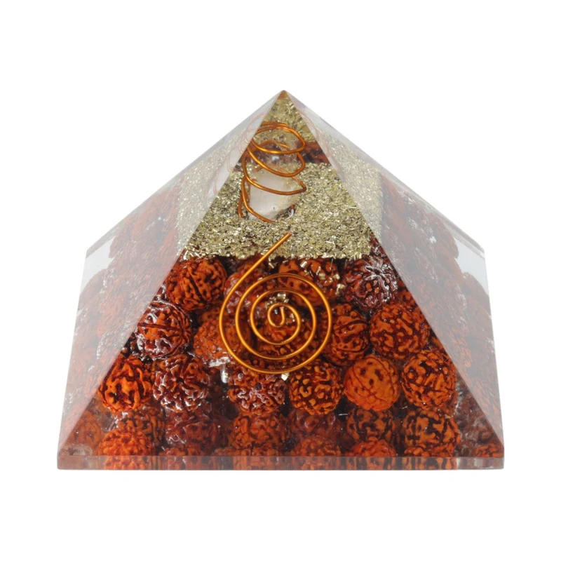 Orgonite piramide rudraksha