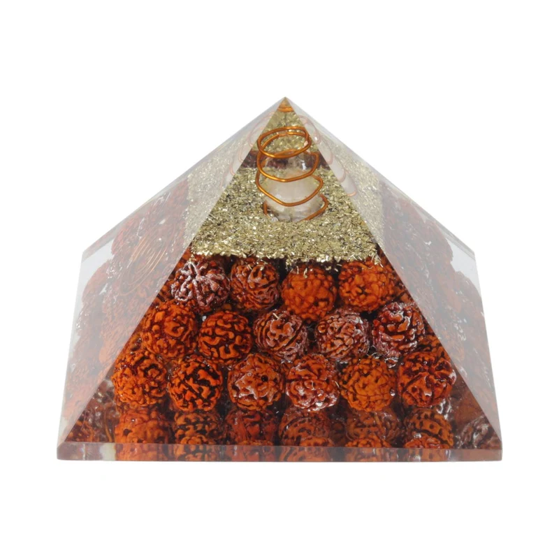 Orgonite piramide rudraksha