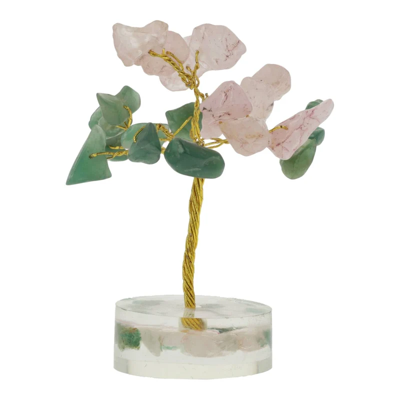 Edelsteenboom Groene Aventurijn & Rozenkwarts