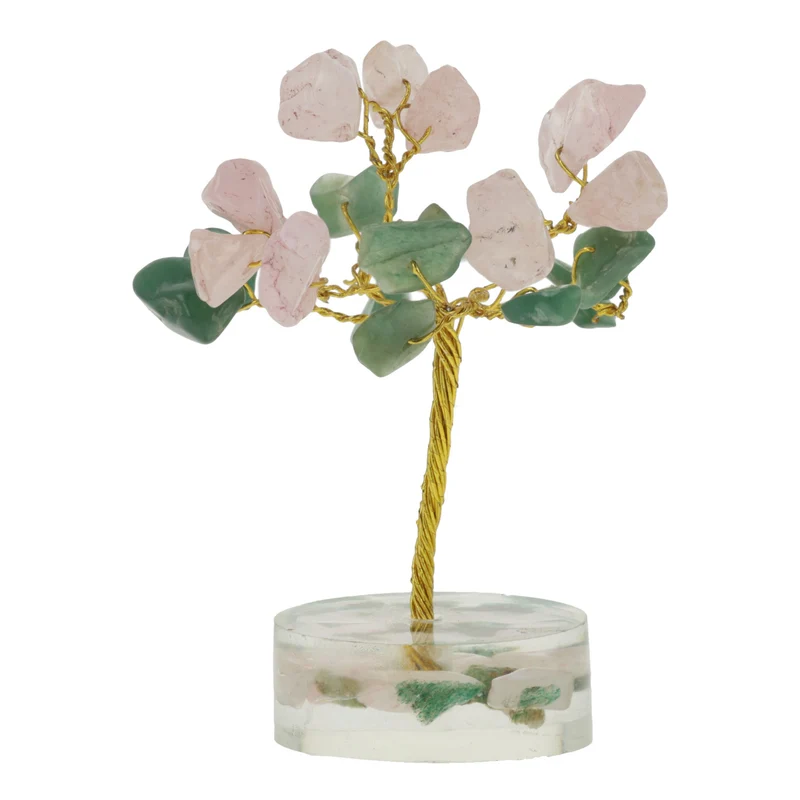 Edelsteenboom Groene Aventurijn & Rozenkwarts