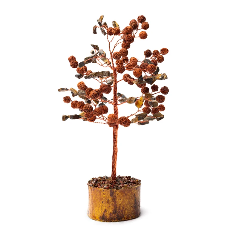 Edelsteenboom Tijgeroog & Rudraksha