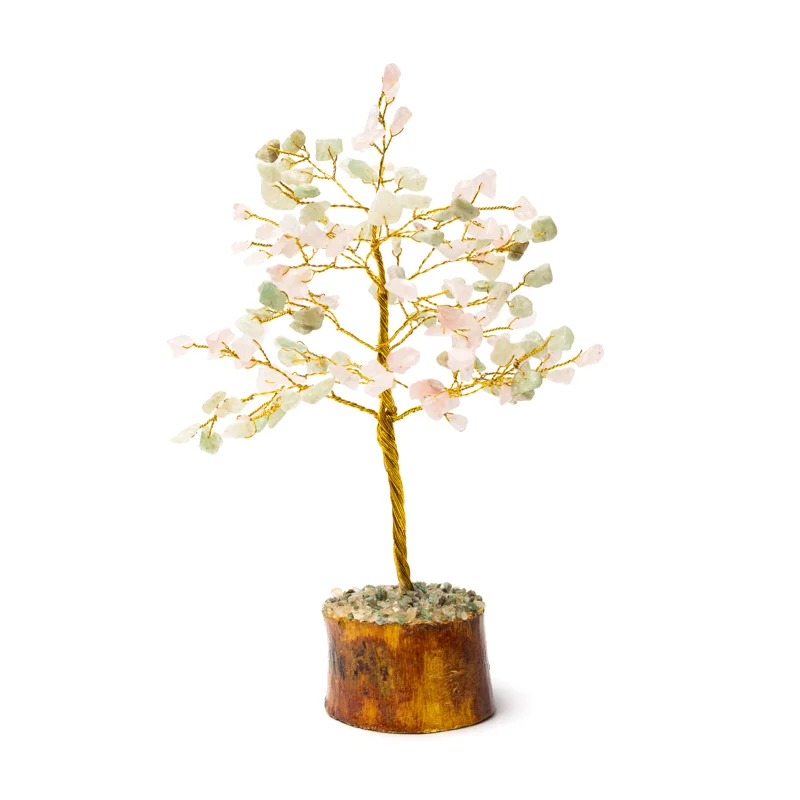 Edelsteenboom Groene Aventurijn & Rozenkwarts
