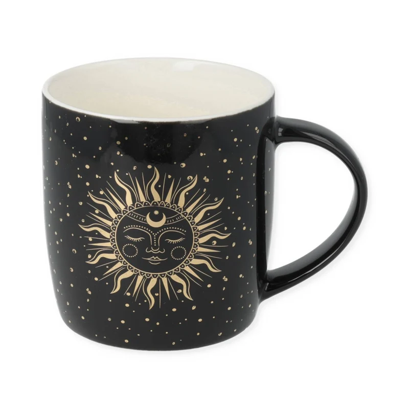 Theemok set Zon en Maan zwart