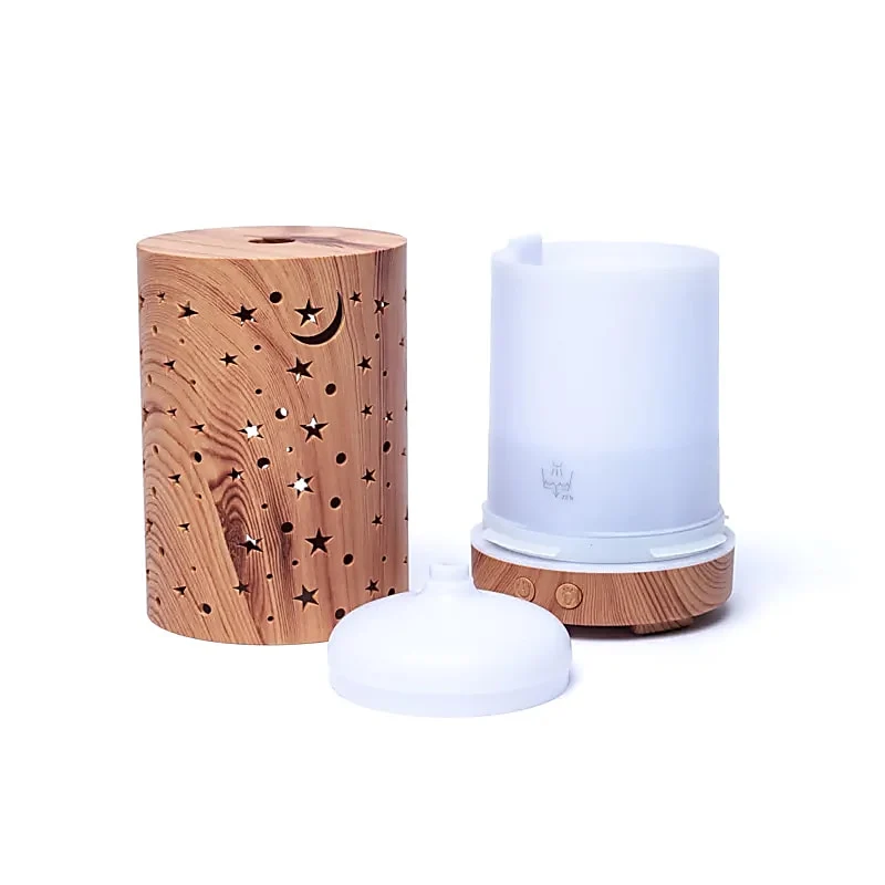 Aroma diffuser Starlight houtmotief