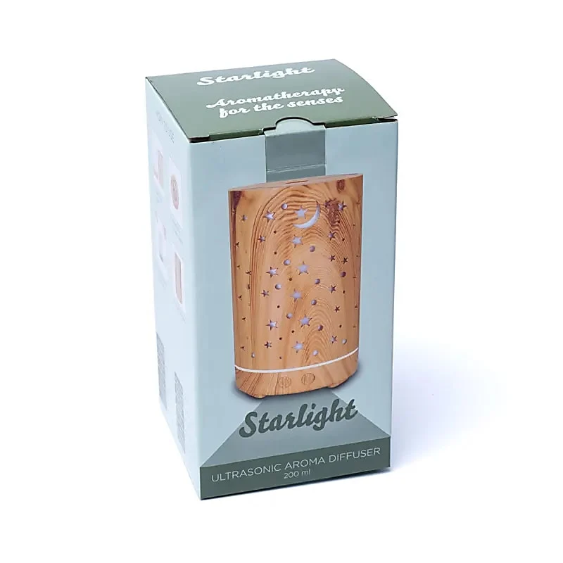 Aroma diffuser Starlight houtmotief