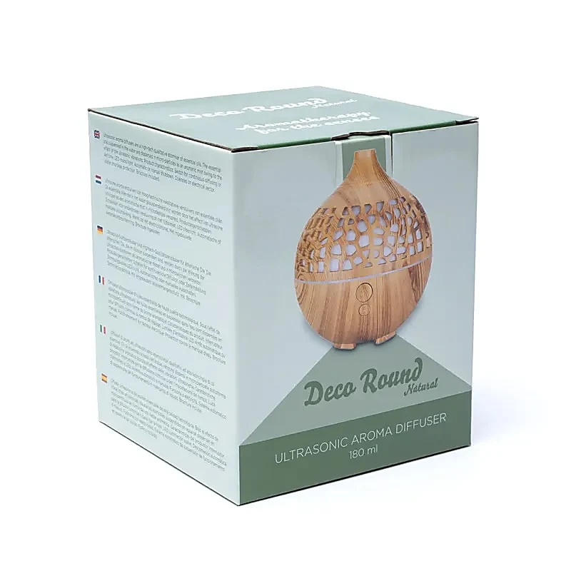 Aroma diffuser Deco round naturel USB