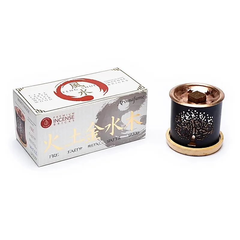 Aromafume Feng Shui set: Diffuser + wierookblokjes