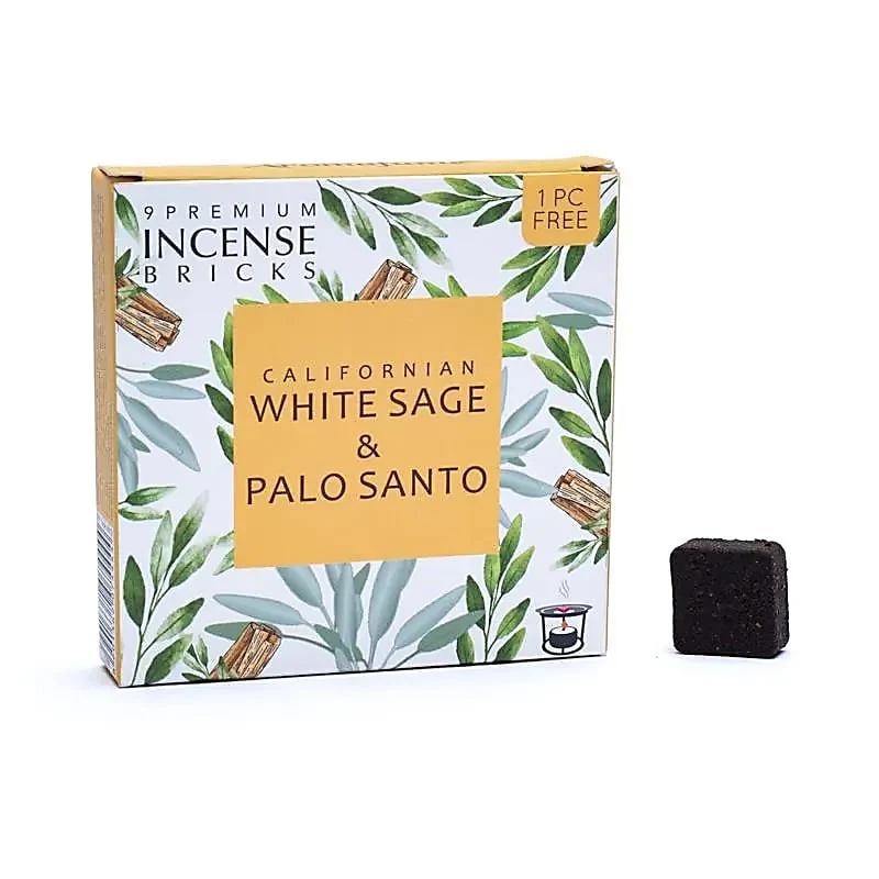 Aromafume wierookblokjes witte salie & palo santo