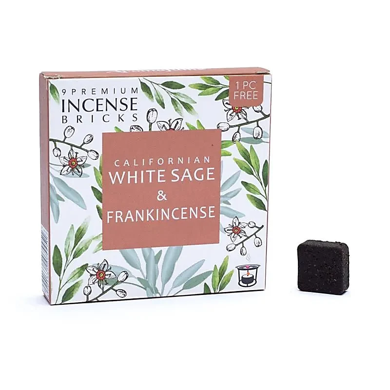 Aromafume wierookblokjes witte salie & frankincense