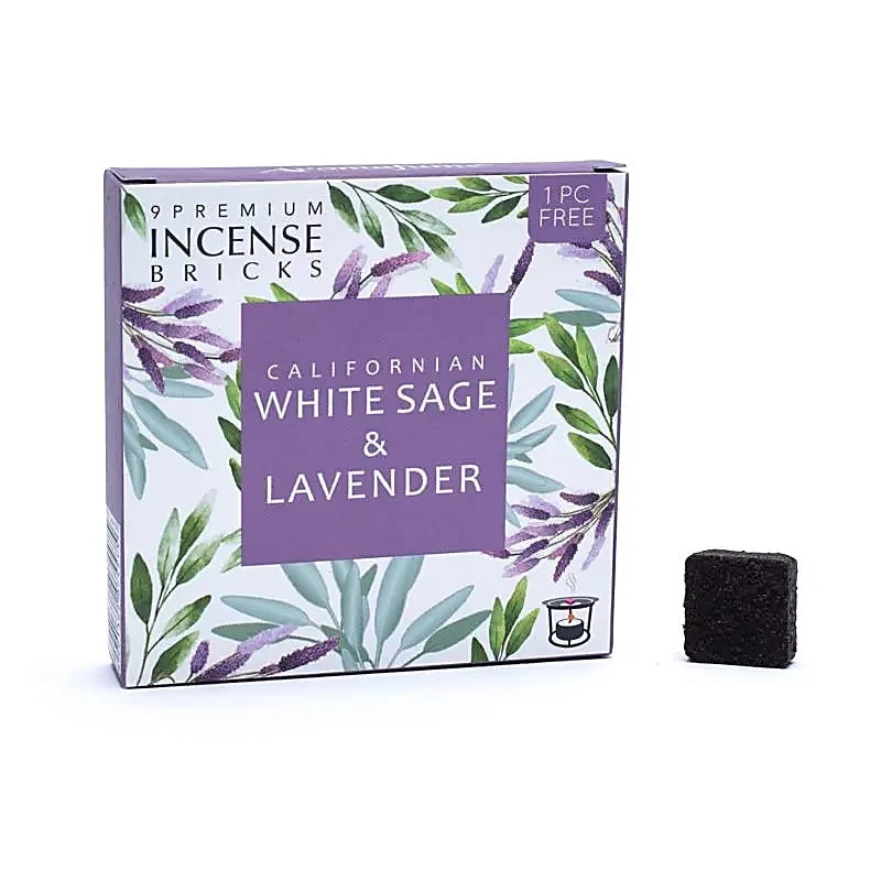 Aromafume wierookblokjes witte salie & lavendel