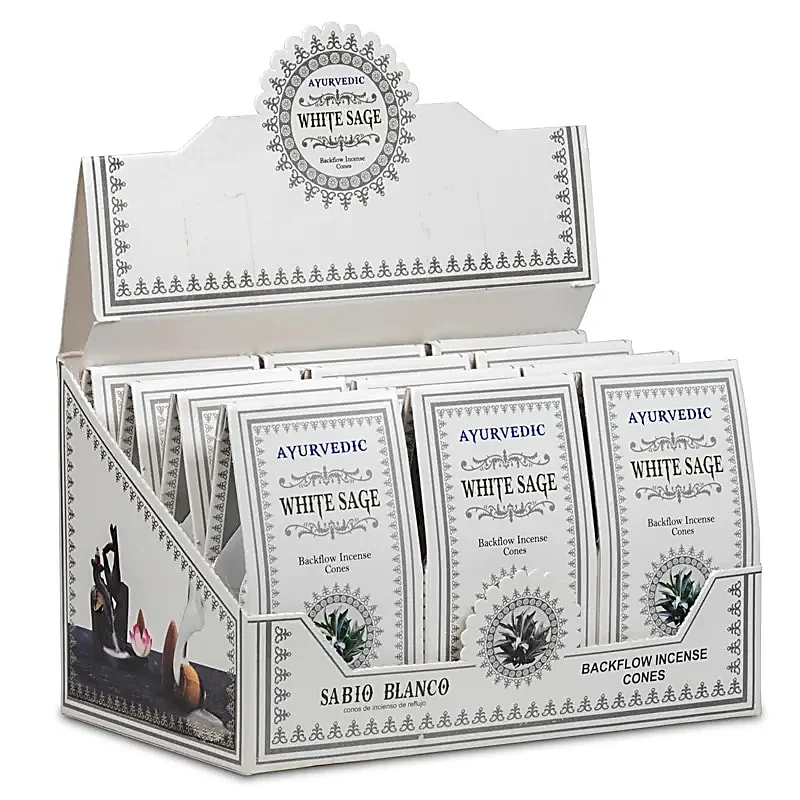 Ayurvedische Witte Salie backflow wierookkegels