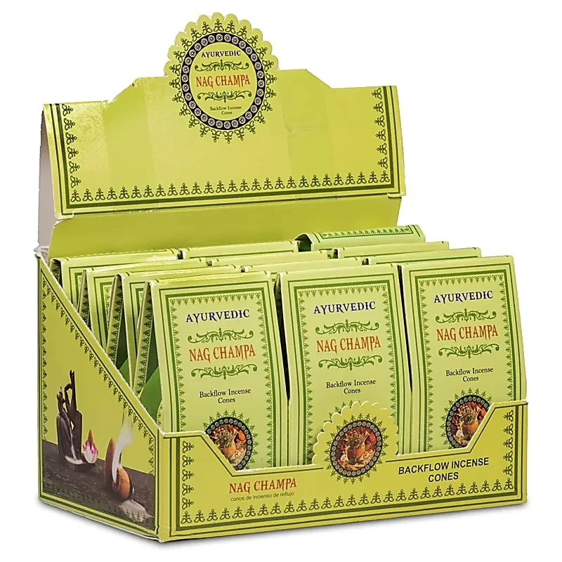 Ayurvedische Nag Champa backflow wierookkegels