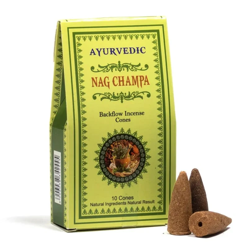 Ayurvedische Nag Champa backflow wierookkegels