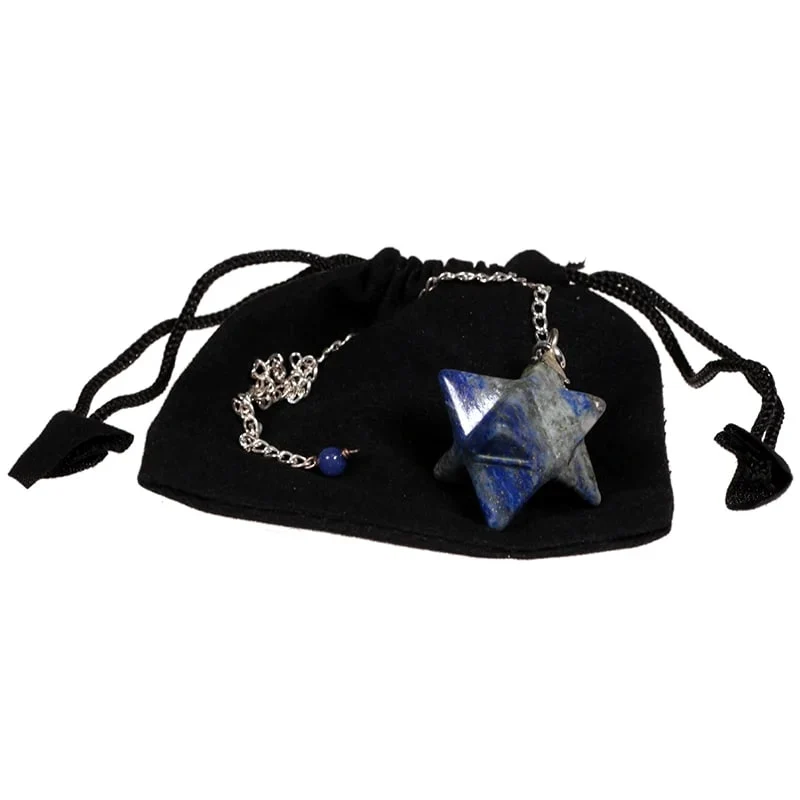 Lapis Lazuli Merkaba pendel achtpuntig