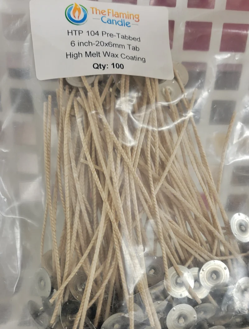 Wicks, HTP104, 100pcs (Flaming Candle)