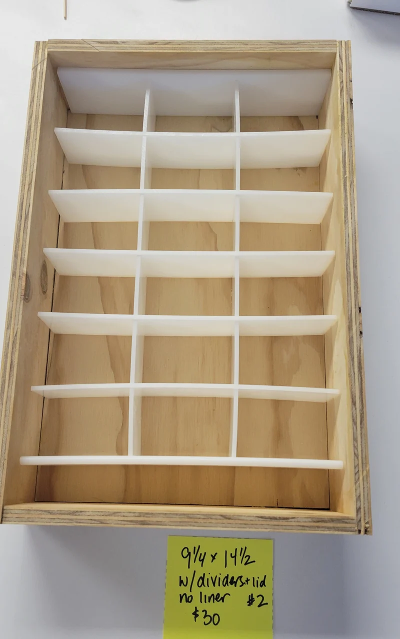 Wood Mold, no liner, has dividers #2