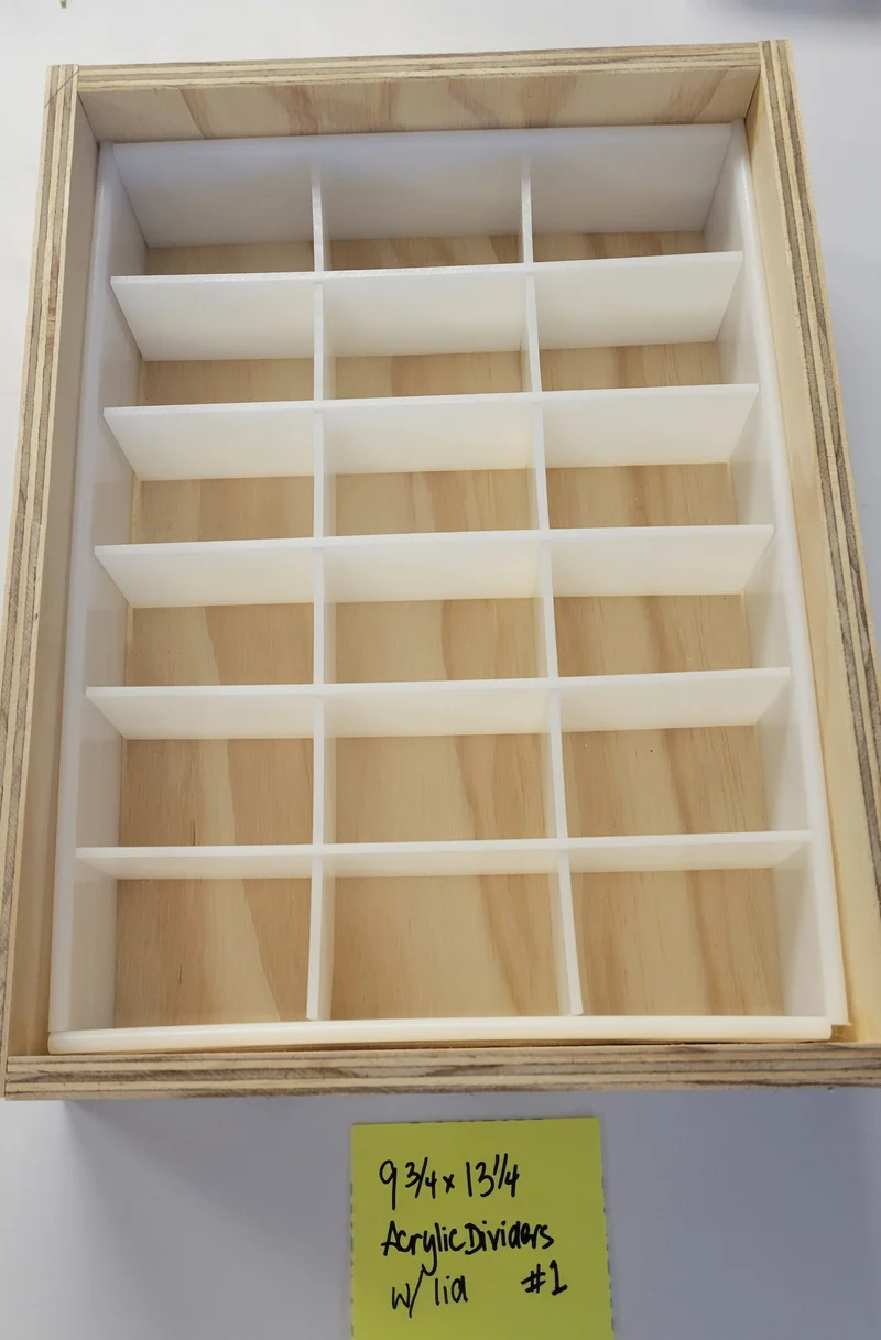 Wood Mold, no liner, has dividers #1