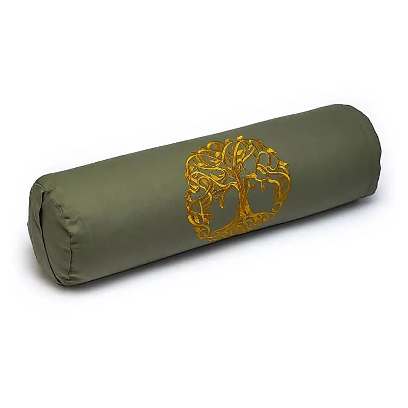 Bolster rond levensboom biokatoen