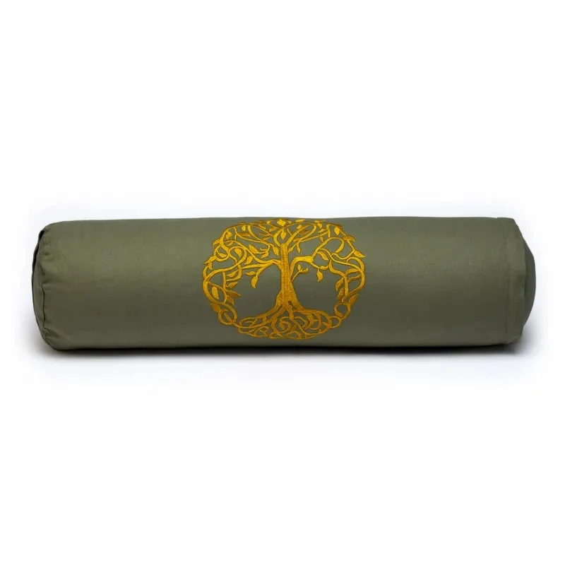 Bolster rond levensboom biokatoen