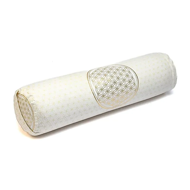 Bolster rond bloem des levens biokatoen