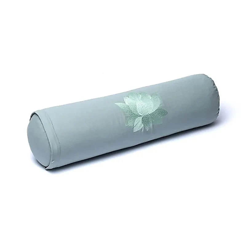 Bolster rond lotus saliegroen biokatoen