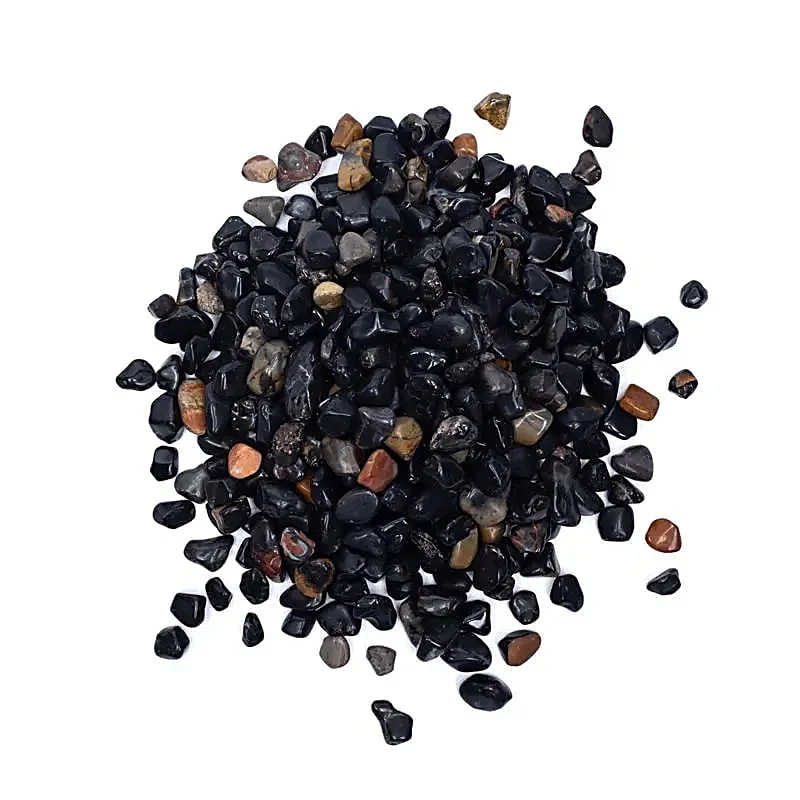 Zwarte onyx trommelstenen A/B kwaliteit