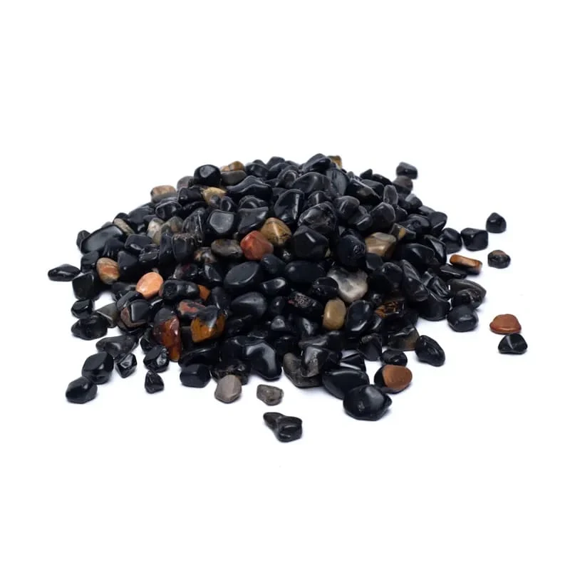 Zwarte onyx trommelstenen A/B kwaliteit