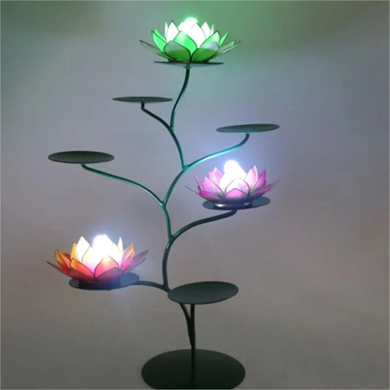 Chakra Lotus display groen