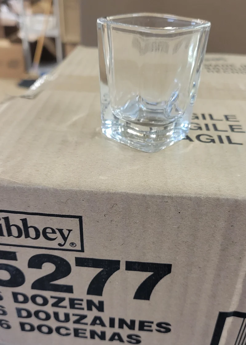 Square Shot Glass, 12 pcs