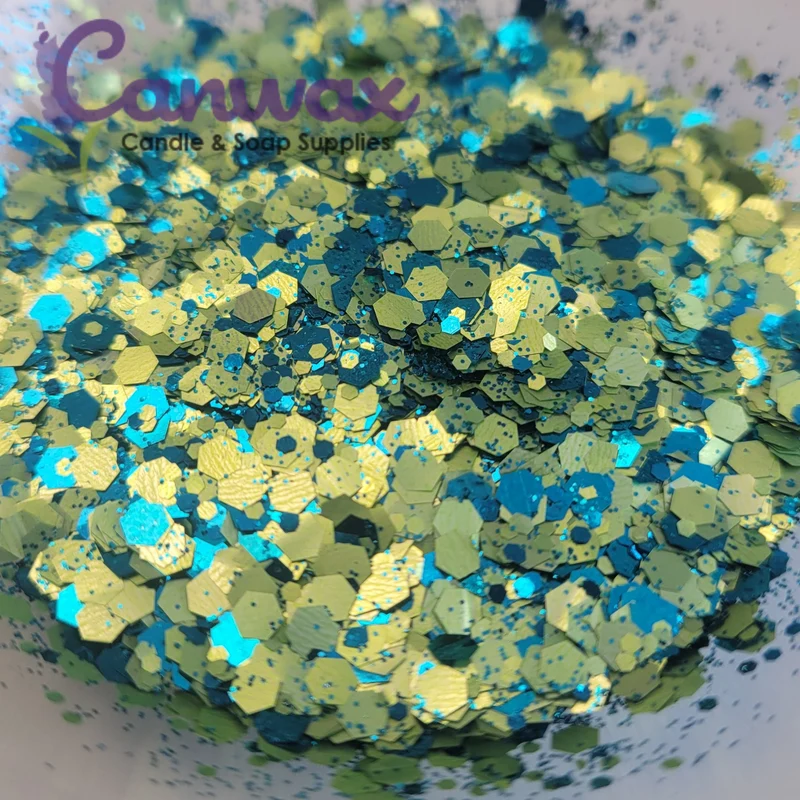 Biodegradable Glitter, Aqua Green
