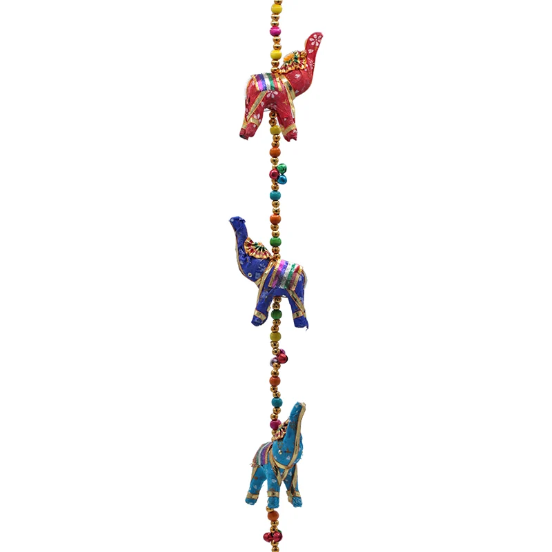 Decoratieve slinger stoffen Olifantjes