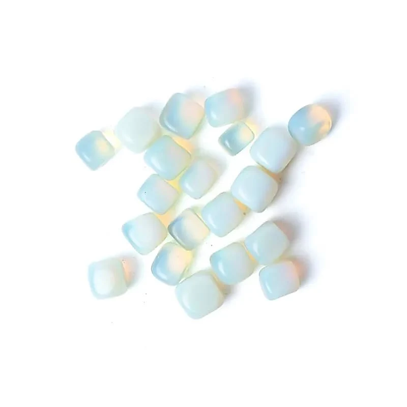 Opaliet trommelstenen