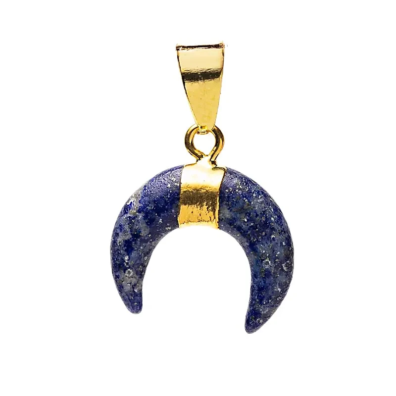 Hanger halve maan lapis lazuli