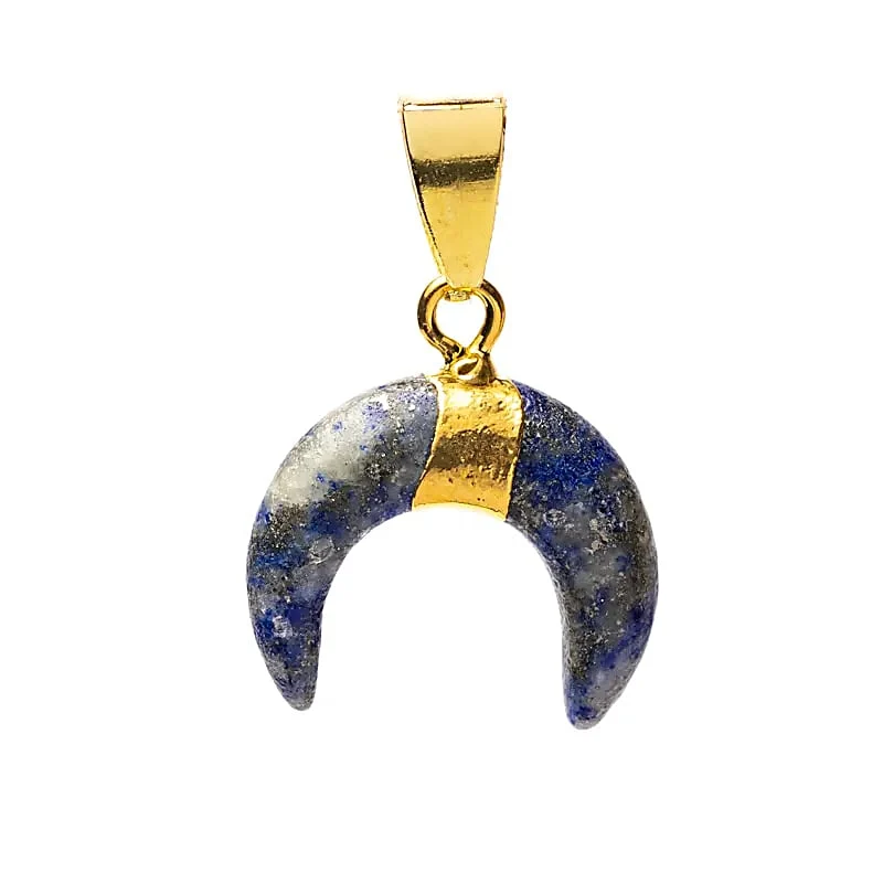 Hanger halve maan lapis lazuli