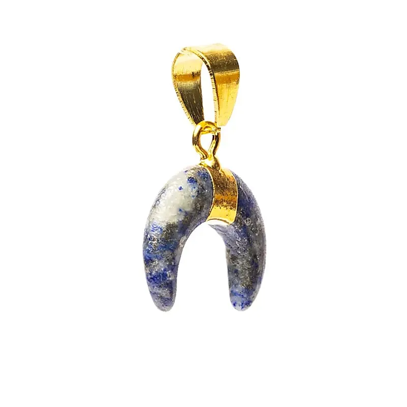 Hanger halve maan lapis lazuli