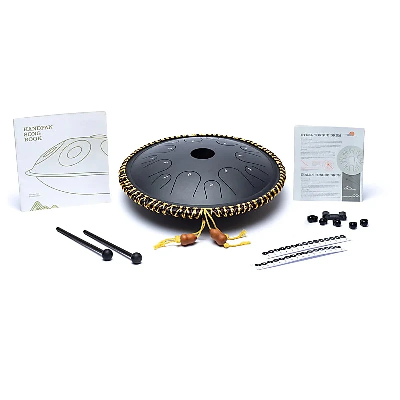 Hluru Tapping drum 14 noten zwart C-majeur