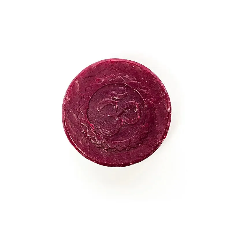 Holy Lama zeep kruin chakra in palmblad