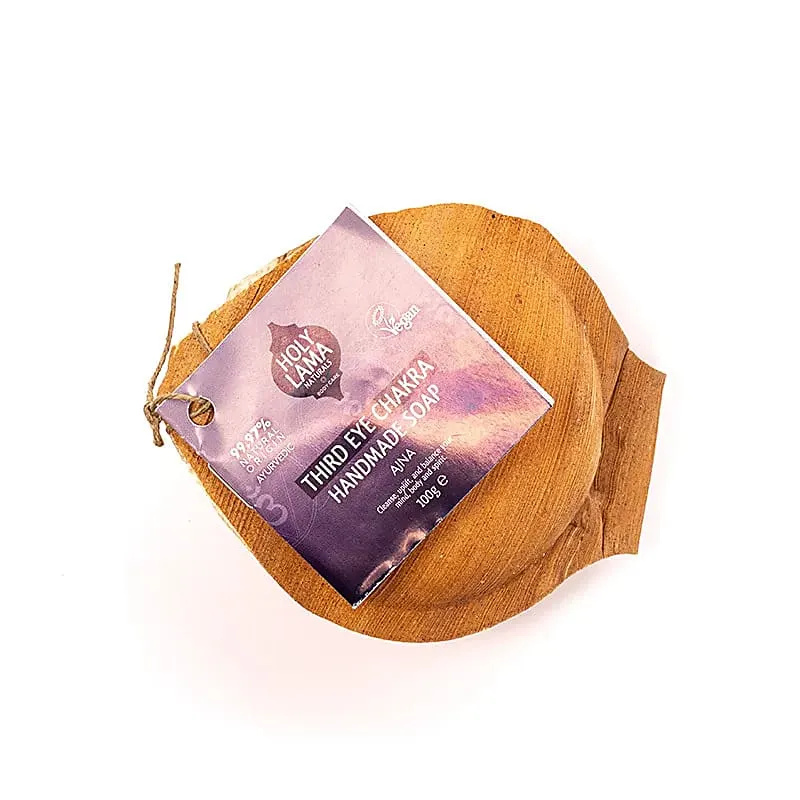 Holy Lama zeep derde oog chakra in palmblad