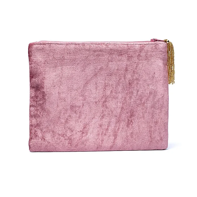 Etui fluweel roze met Levensboom