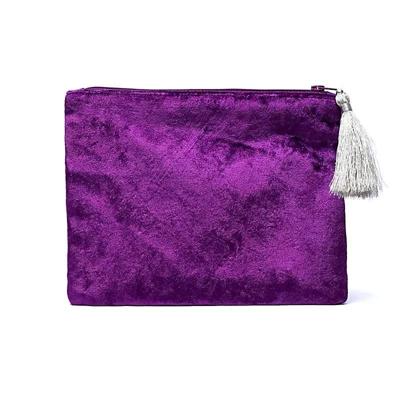 Etui fluweel paars met galaxy