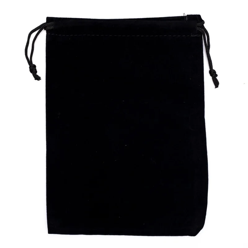 Fluwelen cadeauzakje zwart M